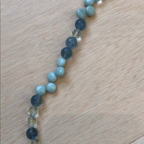 Henri Bendel style long glass bead necklace - Picture 5 of 8